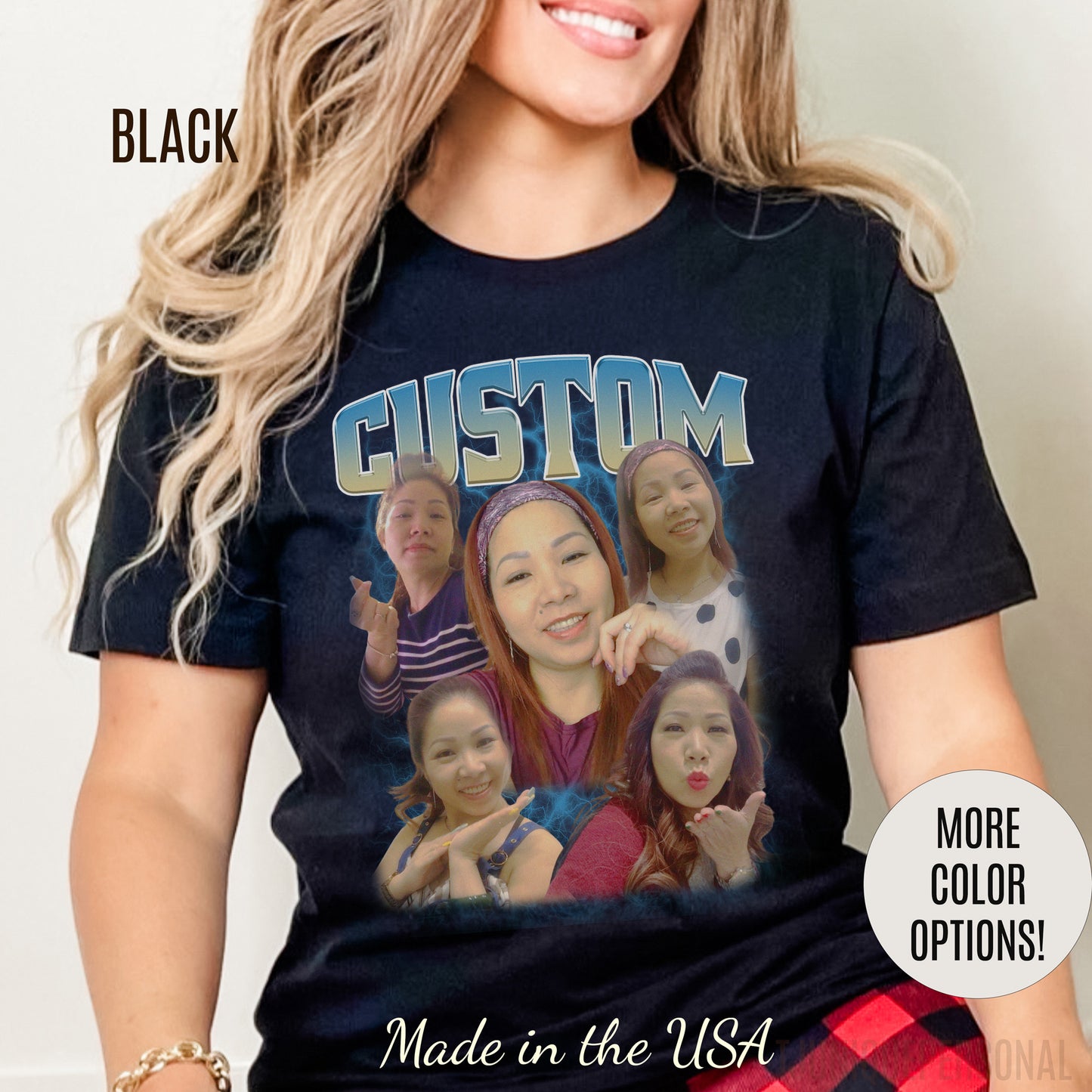 Custom Bootleg Rap Tee, Vintage Graphic 90s Custom Photo Tshirt, Custom Photo Shirt, T1328