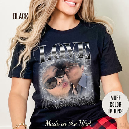 Custom Bootleg Rap Tee, Vintage Graphic 90s Custom Photo Tshirt, Custom Photo Shirt, Custom Your Bootleg Idea, Gift For Lover Rap, T1337