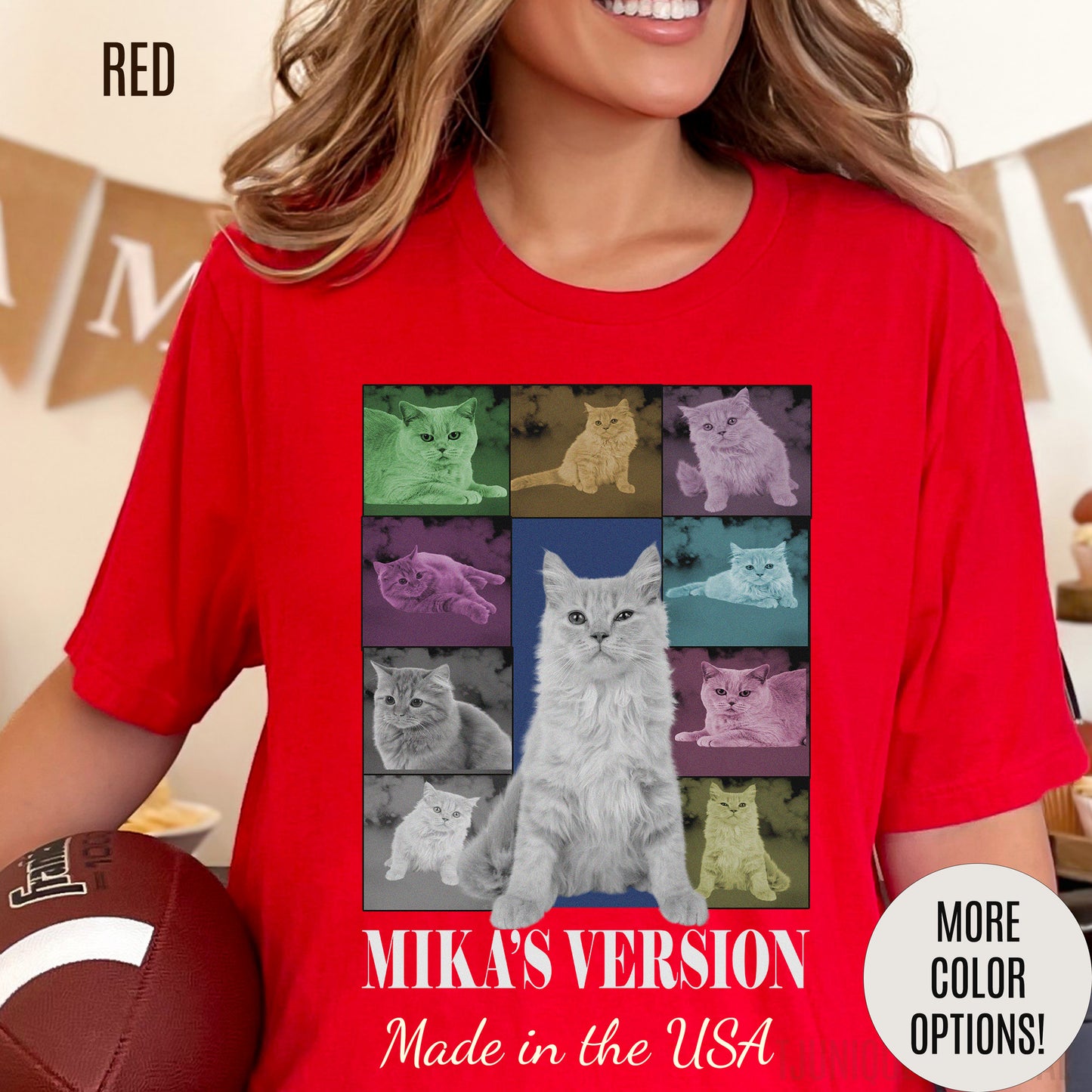 Custom Eras Tour Cat's Version shirt, Custom Dog Cat Shirt, Custom Pet Portrait Shirt, T1341