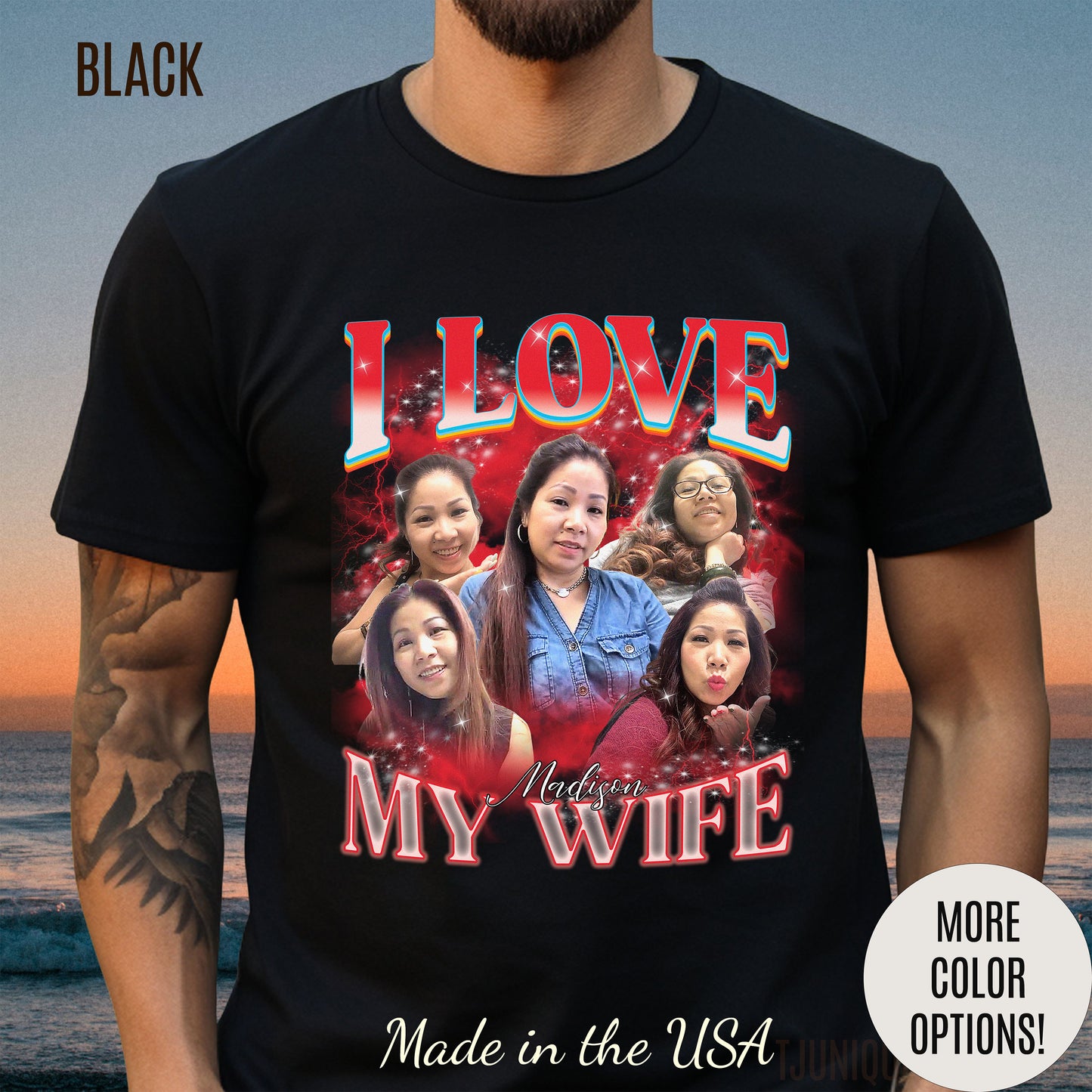 I Love My Wife T-Shirt – Romantic Anniversary Gift for Husband