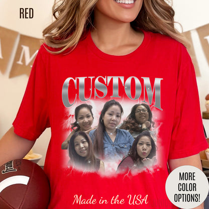 Custom Your Own Bootleg Tee, Retro Custom Bootleg Rap Tee, Custom Your Photo, T1374