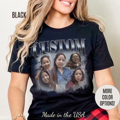 Custom Your Own Bootleg Tee, Retro Custom Bootleg Rap Tee, Custom Your Photo, Insert Your Design, Vintage Graphic 90s Tshirt, T1375