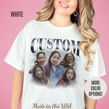 Custom Your Own Bootleg Tee, Retro Custom Bootleg Rap Tee, Custom Your Photo, Insert Your Design, Vintage Graphic 90s Tshirt, T1375