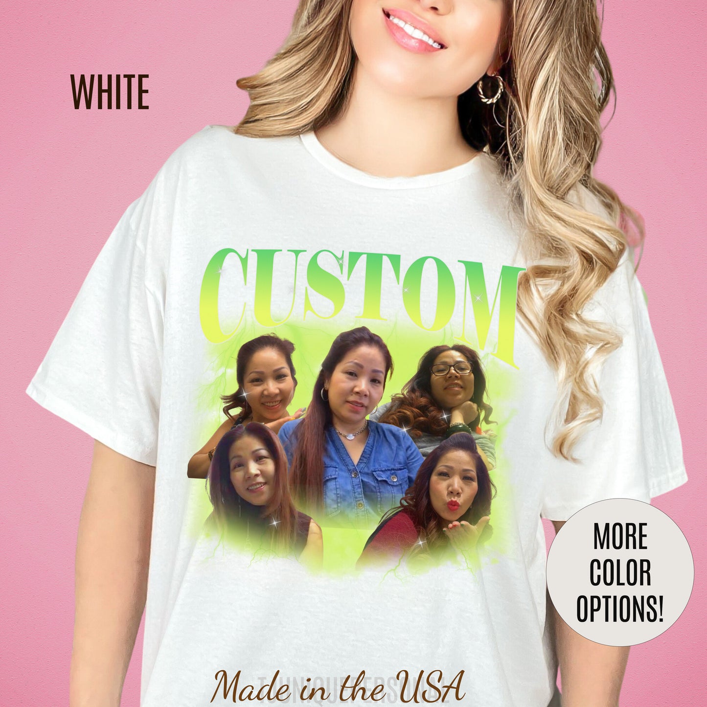 Custom Your Own Bootleg Tee, Retro Custom Bootleg Rap Tee, Custom Your Photo, Insert Your Design, Vintage Graphic 90s Tshirt, T1376