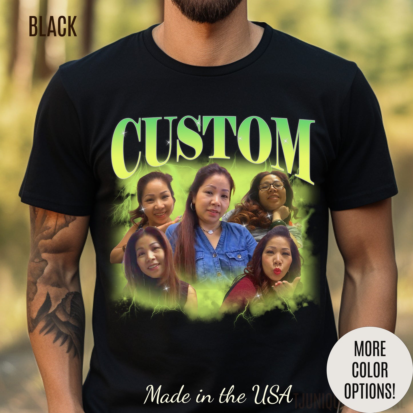 Custom Your Own Bootleg Tee, Retro Custom Bootleg Rap Tee, Custom Your Photo, Insert Your Design, Vintage Graphic 90s Tshirt, T1376