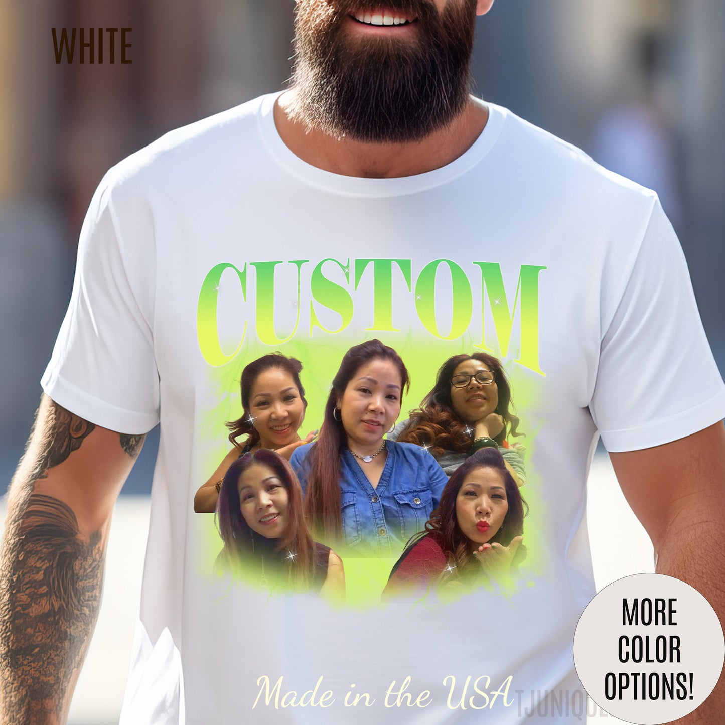 Custom Your Own Bootleg Tee, Retro Custom Bootleg Rap Tee, Custom Your Photo, Insert Your Design, Vintage Graphic 90s Tshirt, T1376