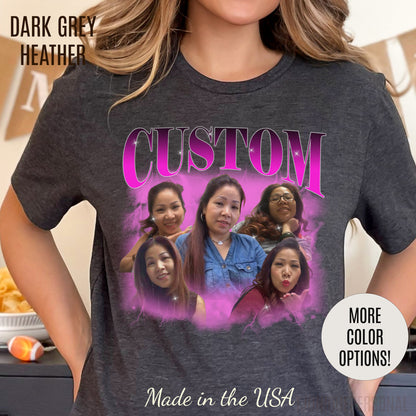 Custom Your Own Bootleg Tee, Retro Custom Bootleg Rap Tee, Custom Your Photo, Insert Your Design, Vintage Graphic 90s Tshirt, T1377