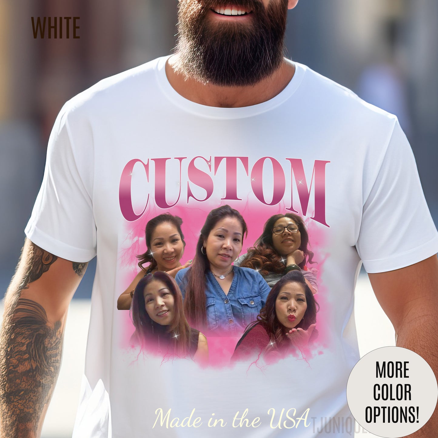 Custom Your Own Bootleg Tee, Retro Custom Bootleg Rap Tee, Custom Your Photo, Insert Your Design, Vintage Graphic 90s Tshirt, T1378