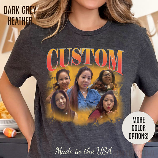 Custom Your Own Bootleg Tee, Retro Custom Bootleg Rap Tee, Custom Your Photo, Insert Your Design, Vintage Graphic 90s Tshirt, T1379