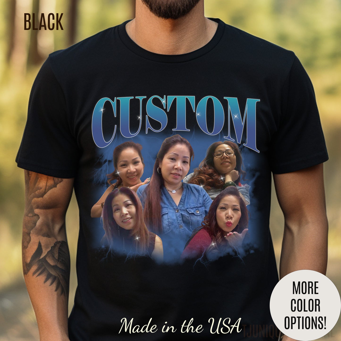 Custom Your Own Bootleg Tee, Retro Custom Bootleg Rap Tee, Custom Your Photo, Insert Your Design, Vintage Graphic 90s Tshirt, T1382