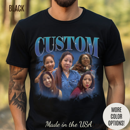 Custom Your Own Bootleg Tee, Retro Custom Bootleg Rap Tee, Custom Your Photo, Insert Your Design, Vintage Graphic 90s Tshirt, T1382