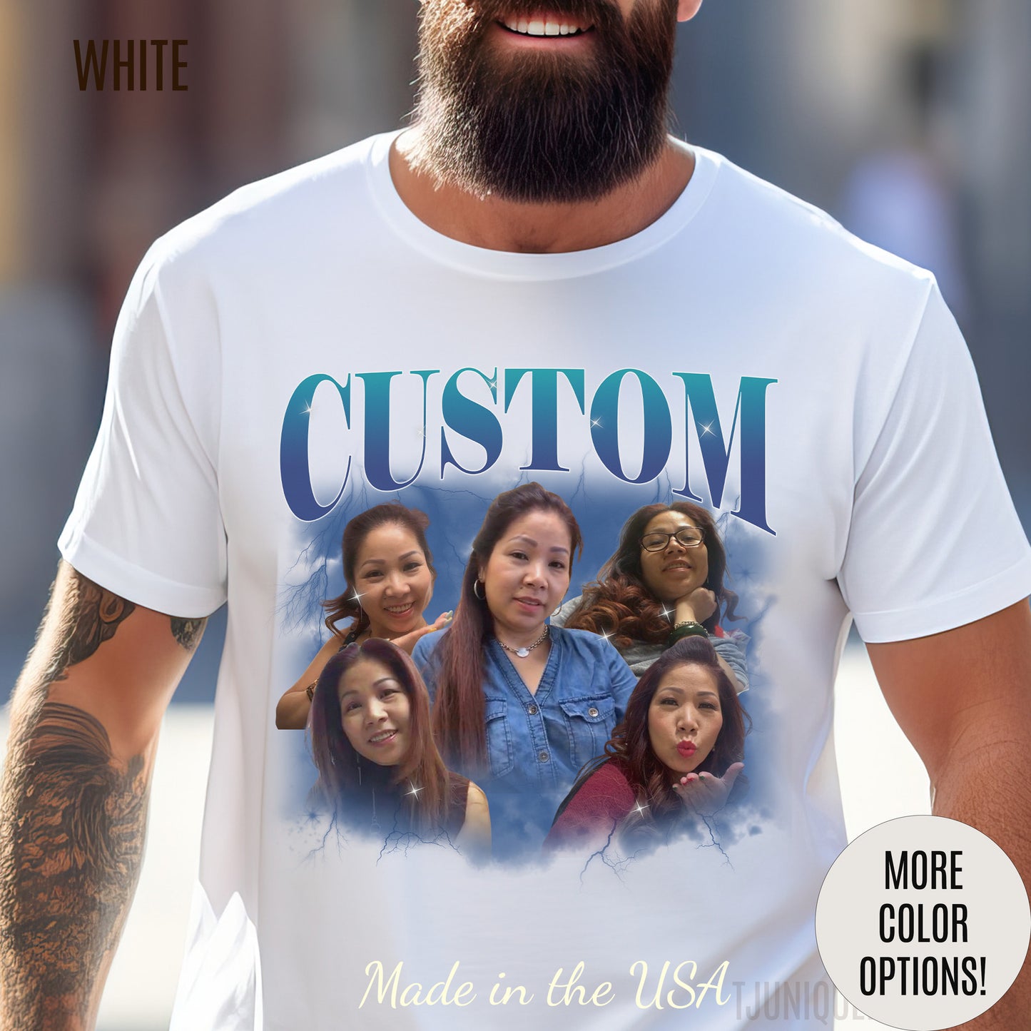 Custom Your Own Bootleg Tee, Retro Custom Bootleg Rap Tee, Custom Your Photo, Insert Your Design, Vintage Graphic 90s Tshirt, T1382