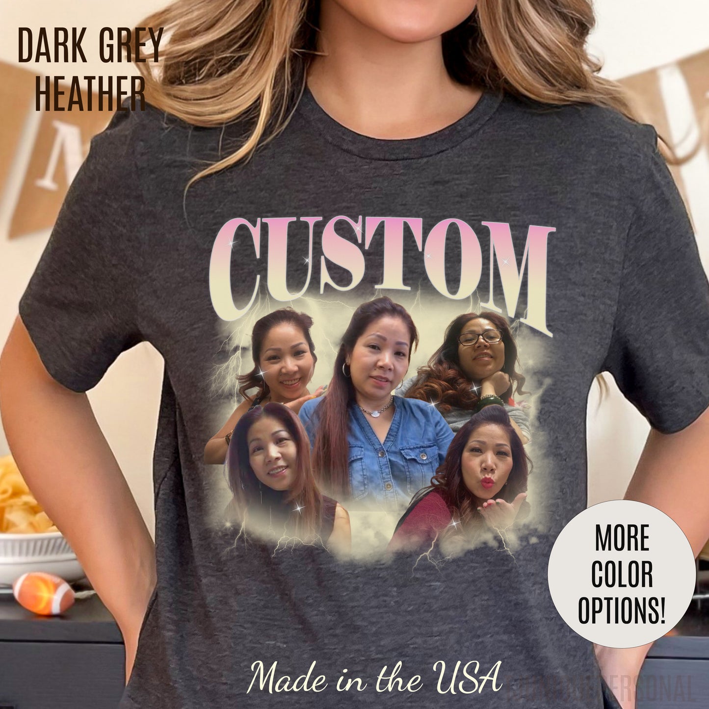 Custom Your Own Bootleg Tee, Retro Custom Bootleg Rap Tee, Custom Your Photo, Insert Your Design, Vintage Graphic 90s Tshirt, T1384