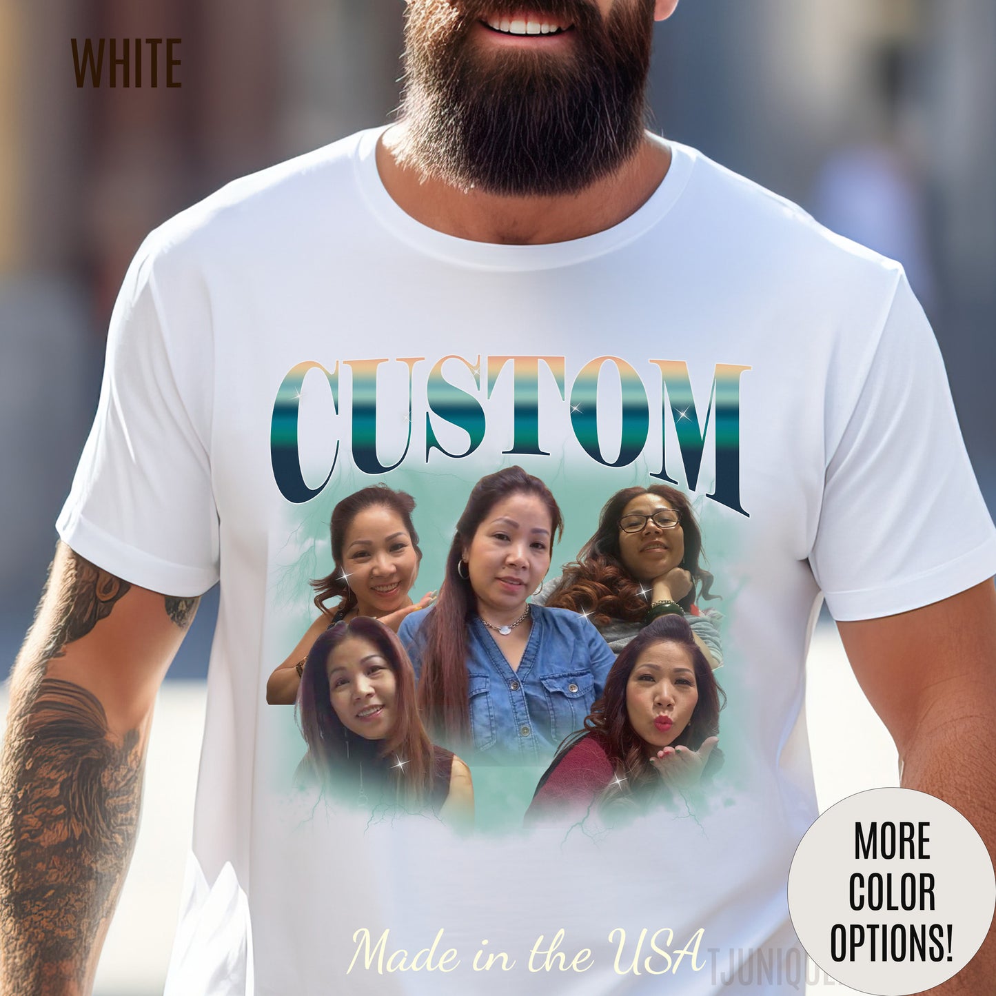 Custom Your Own Bootleg Tee, Retro Custom Bootleg Rap Tee, Custom Your Photo, Insert Your Design, Vintage Graphic 90s Tshirt, T1385