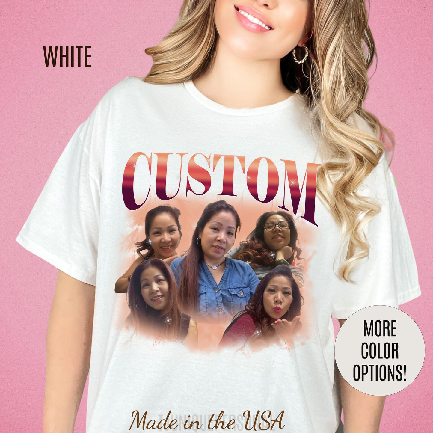 Custom Your Own Bootleg Tee, Retro Custom Bootleg Rap Tee, Custom Your Photo, Insert Your Design, Vintage Graphic 90s Tshirt, T1383