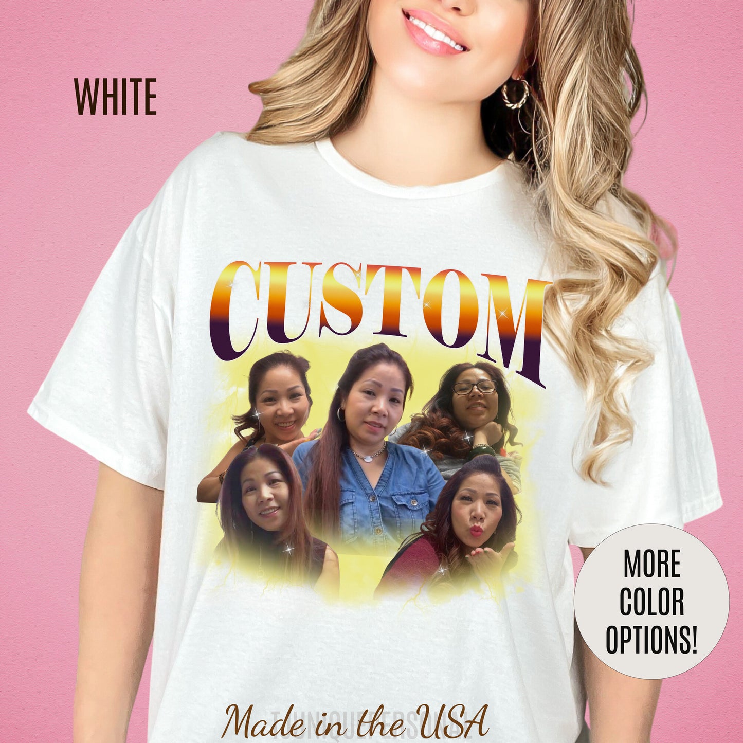 Custom Your Own Bootleg Tee, Retro Custom Bootleg Rap Tee, Custom Your Photo, Insert Your Design, Vintage Graphic 90s Tshirt, T1387