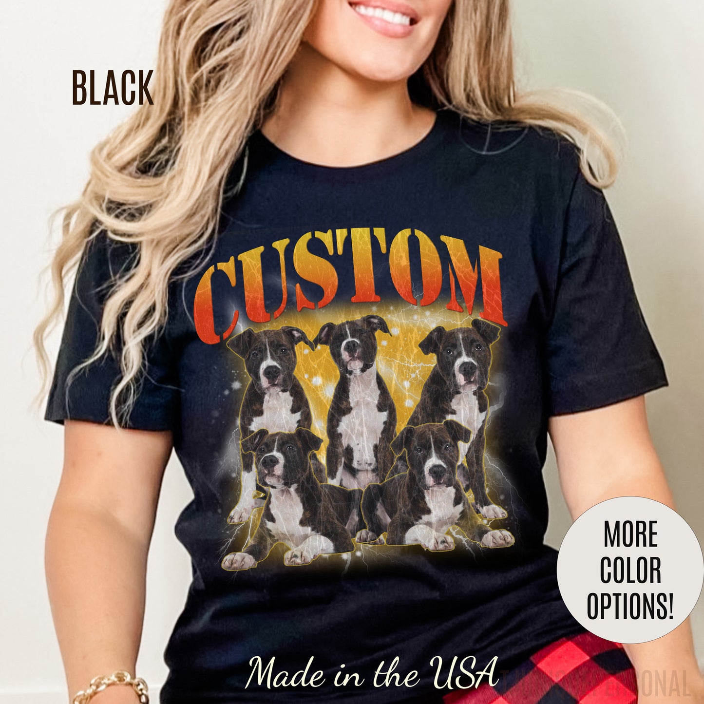 Retro Custom Your Own Bootleg Tee, Custom Cat Bootleg Tee, Custom Dog Bootleg Tee, Custom dog portrait, Vintage Graphic 90s Tshirt, T1390