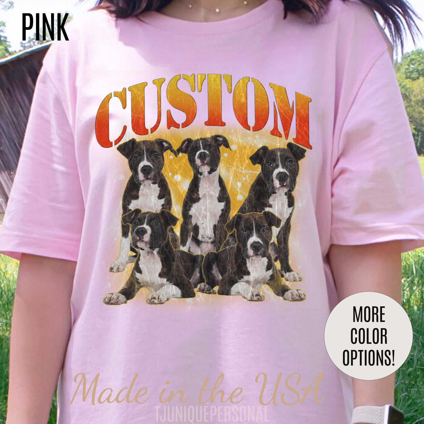 Retro Custom Your Own Bootleg Tee, Custom Cat Bootleg Tee, Custom Dog Bootleg Tee, Custom dog portrait, Vintage Graphic 90s Tshirt, T1390