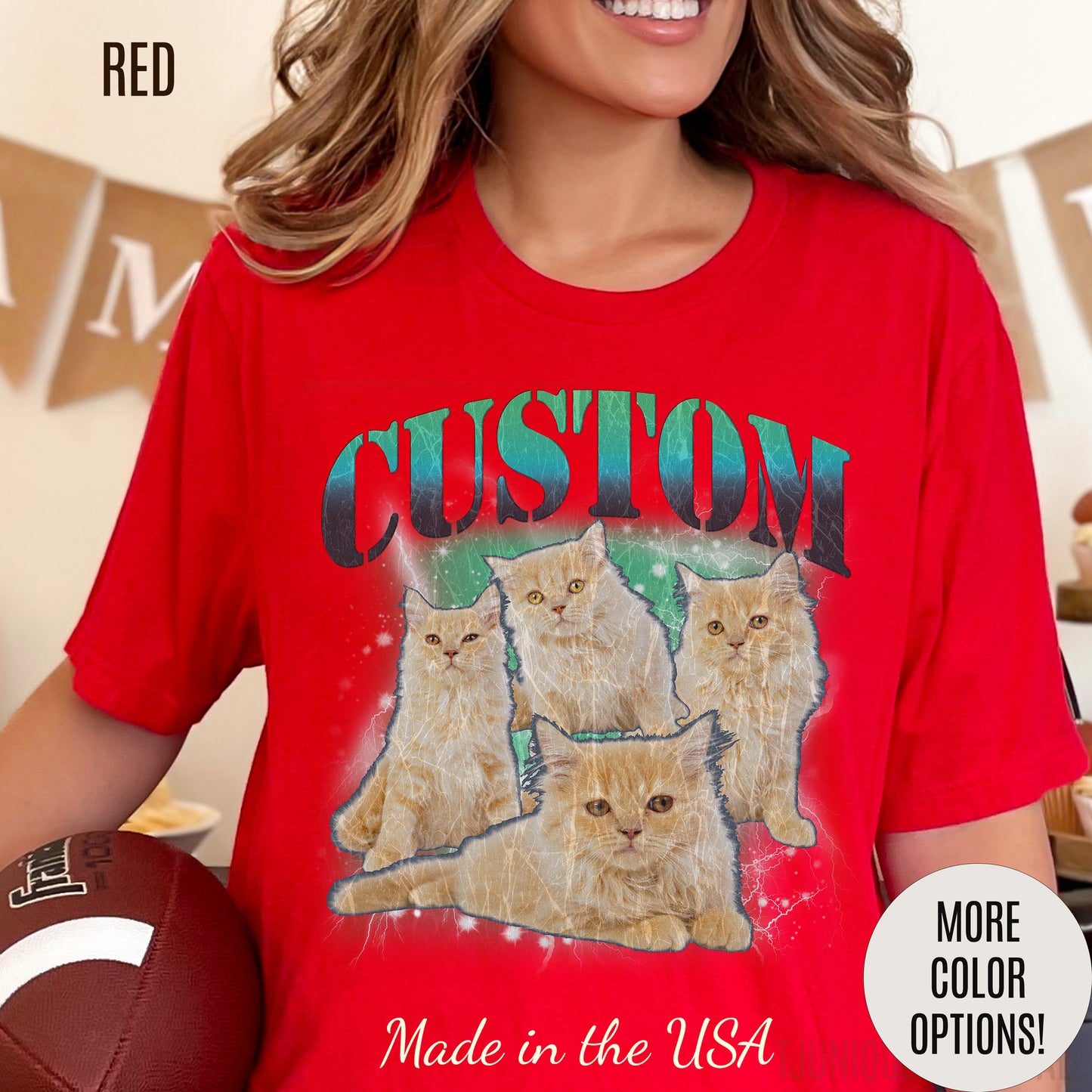 Retro Custom Cat Bootleg Tee, Custom Cat Shirt, Custom Cat Lover Gift, Custom dog portrait, Vintage Funny Cat Shirt, Bootleg Shirt, T1395