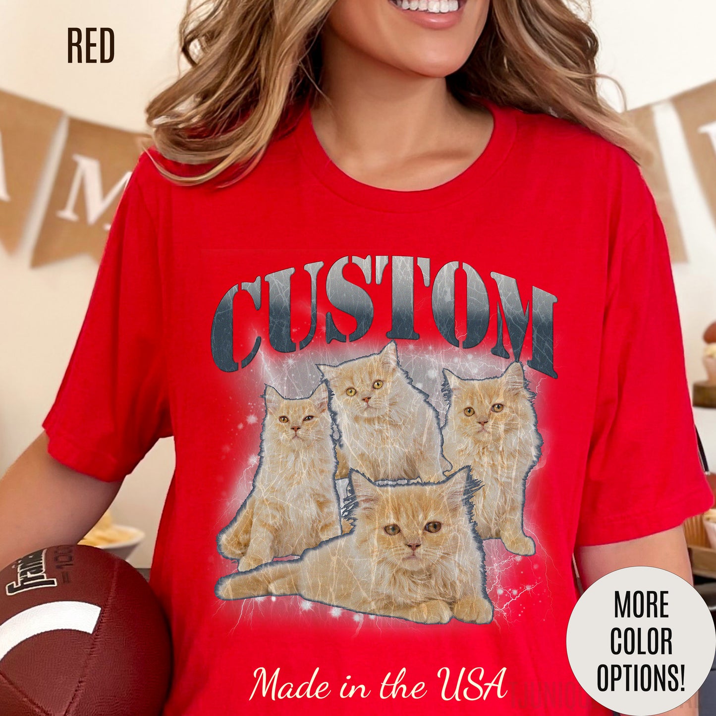 Retro Custom Cat Bootleg Tee, Custom Cat Shirt, Custom Cat Lover Gift, Custom dog portrait, Vintage Funny Cat Shirt, Bootleg Shirt, T1396