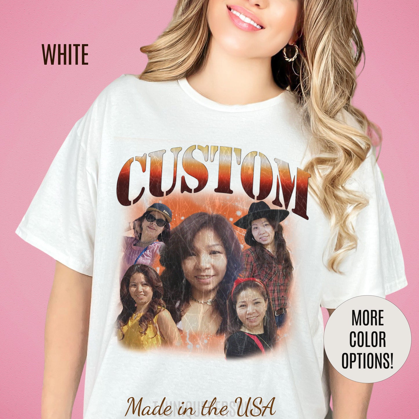 Retro Custom Bootleg Rap Tee, Custom Cat Shirt, Custom Cat Lover Gift, Custom Retro Portrait Shirt, Vintage Funny Bootleg Shirt, T1399