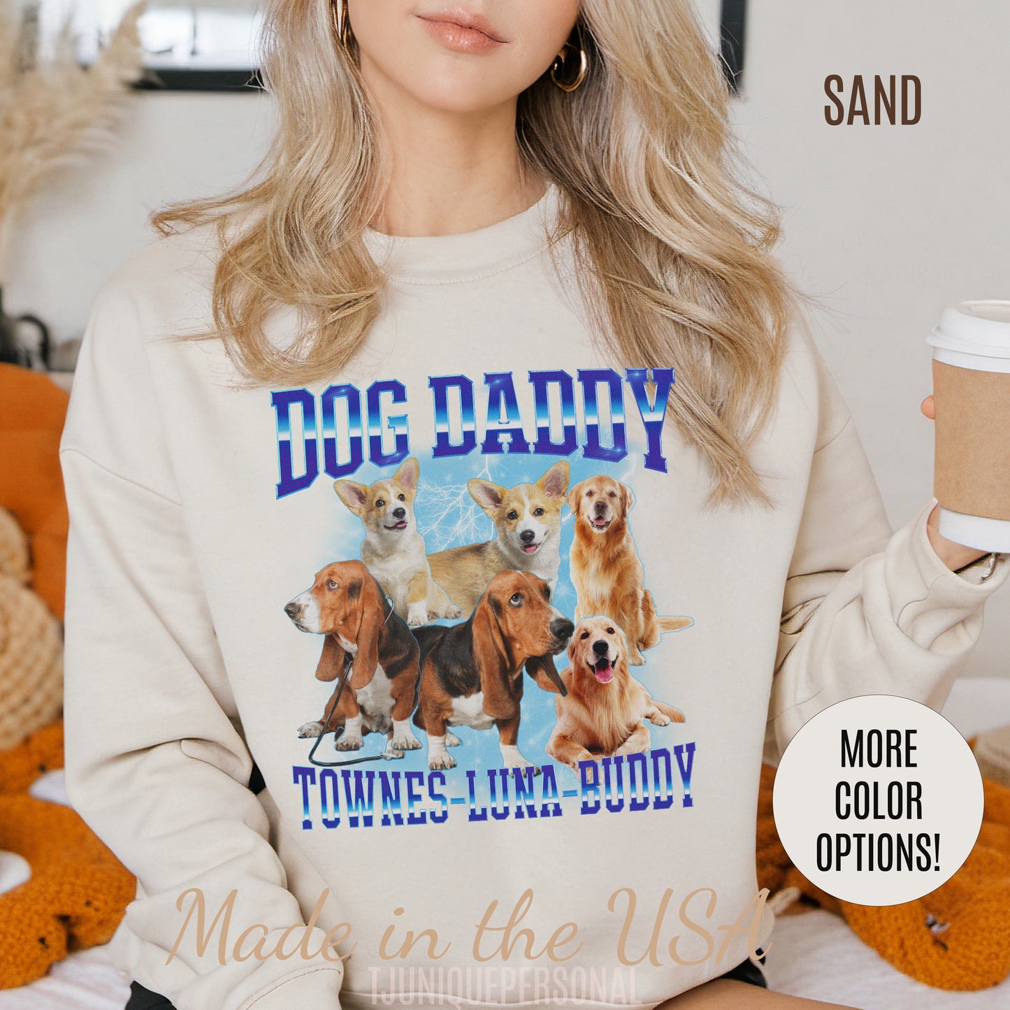 Retro Custom Bootleg Dog Daddy Sweatshirt, Retro Custom Bootleg Rap Dog Sweatshirt, Cat Lover Gift, Vintage Graphic 90s Sweatshirt, S1413