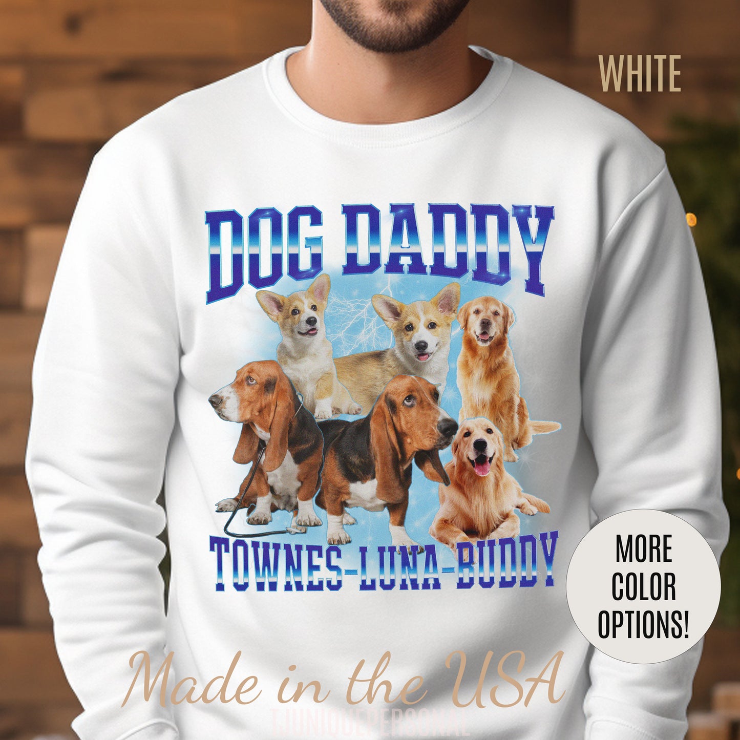 Retro Custom Bootleg Dog Daddy Sweatshirt, Retro Custom Bootleg Rap Dog Sweatshirt, Cat Lover Gift, Vintage Graphic 90s Sweatshirt, S1413