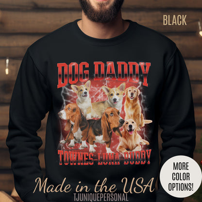 Retro Custom Bootleg Dog Daddy Sweatshirt, Retro Custom Bootleg Rap Dog Sweatshirt, Cat Lover Gift, Vintage Graphic 90s Sweatshirt, S1415