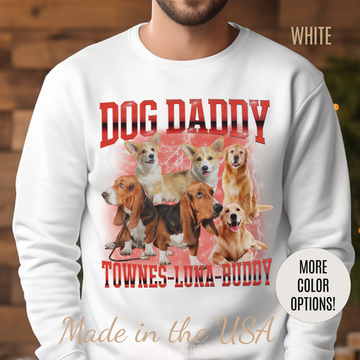 Retro Custom Bootleg Dog Daddy Sweatshirt, Retro Custom Bootleg Rap Dog Sweatshirt, Cat Lover Gift, Vintage Graphic 90s Sweatshirt, S1415