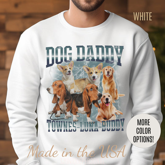 Retro Custom Bootleg Dog Daddy Sweatshirt, Retro Custom Bootleg Rap Dog Sweatshirt, Cat Lover Gift, Vintage Graphic 90s Sweatshirt, S1416