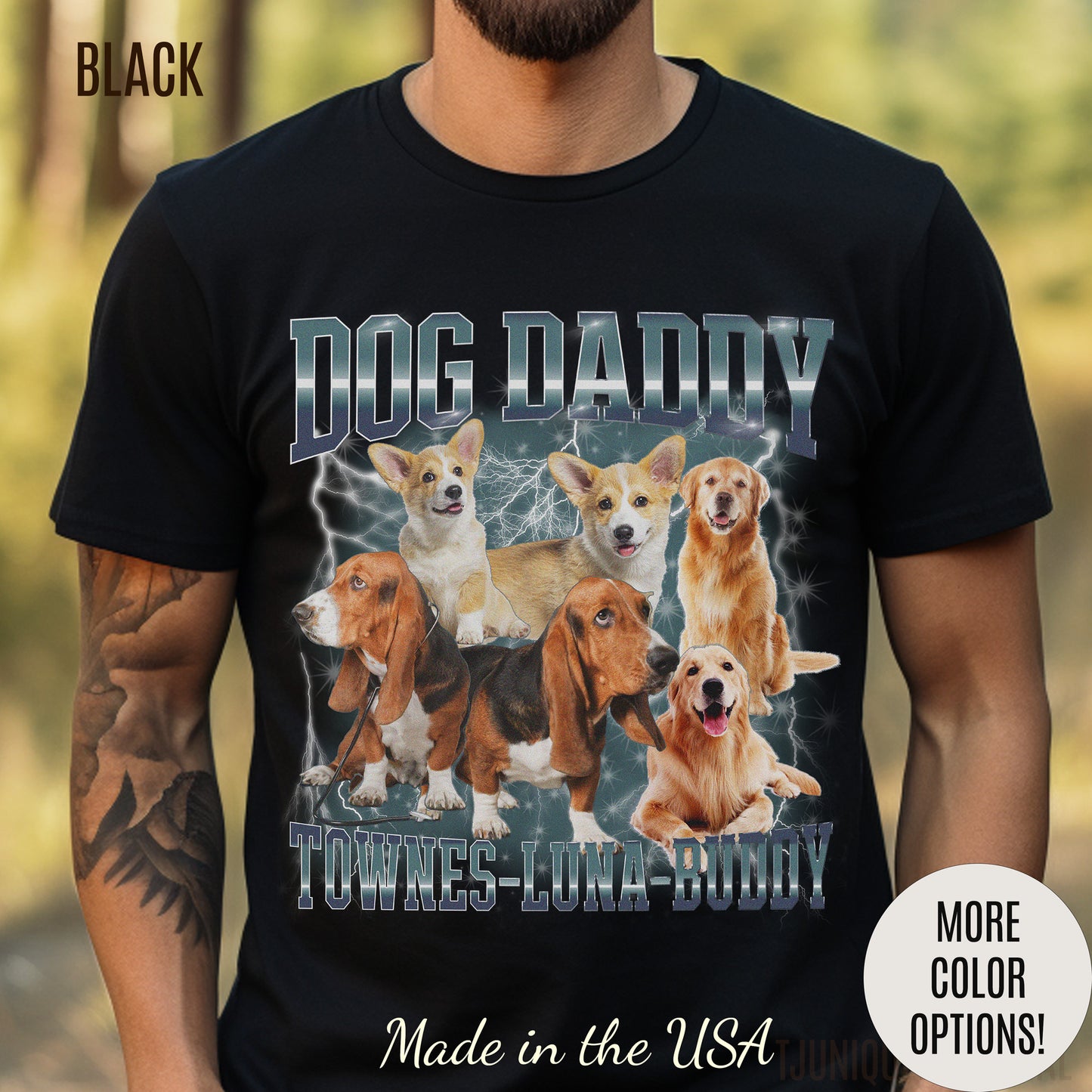 Retro Custom Bootleg Dog Daddy Shirt, Retro Custom Bootleg Rap Tee Dog, Custom Rap Tee Cat Lover, Vintage Graphic 90s Tshirt, Dog dad, T1416