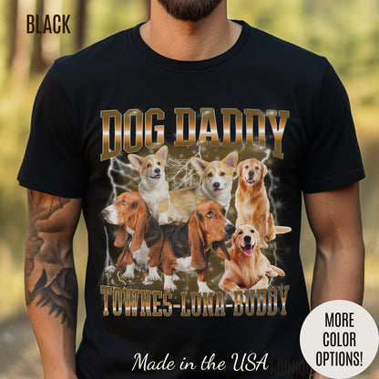 Retro Custom Bootleg Dog Daddy Shirt, Retro Custom Bootleg Rap Tee Dog, Custom Rap Tee Cat Lover, Vintage Graphic 90s Tshirt, Dog dad, T1417