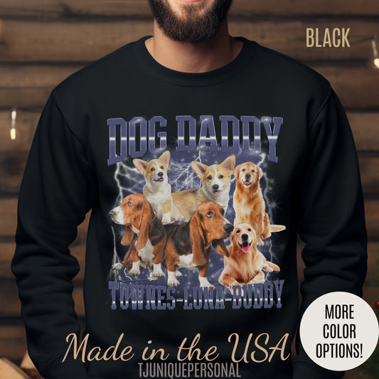 Retro Custom Bootleg Dog Daddy Sweatshirt, Retro Custom Bootleg Rap Dog Sweatshirt, Cat Lover Gift, Vintage Graphic 90s Sweatshirt, S1418