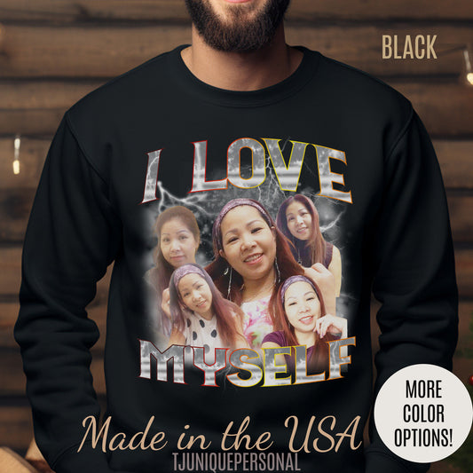 Custom I Love Myself Sweatshirt, Custom Bootleg Rap Tee, I Can Buy Myself Sweatshirt, Personalized Vintage Bootleg Sweatshirt, S1445