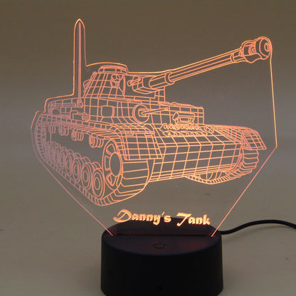 Personalized gifts Military weapon tank Night Light