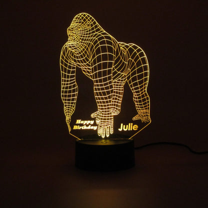 King Kong name glowed 3D Night Light