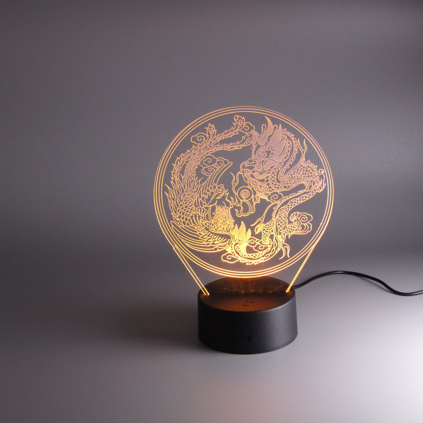 Room decor Dragon Phoenix Night Light