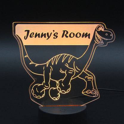 Personalized gifts Dinosaur Cartoon 3D night light