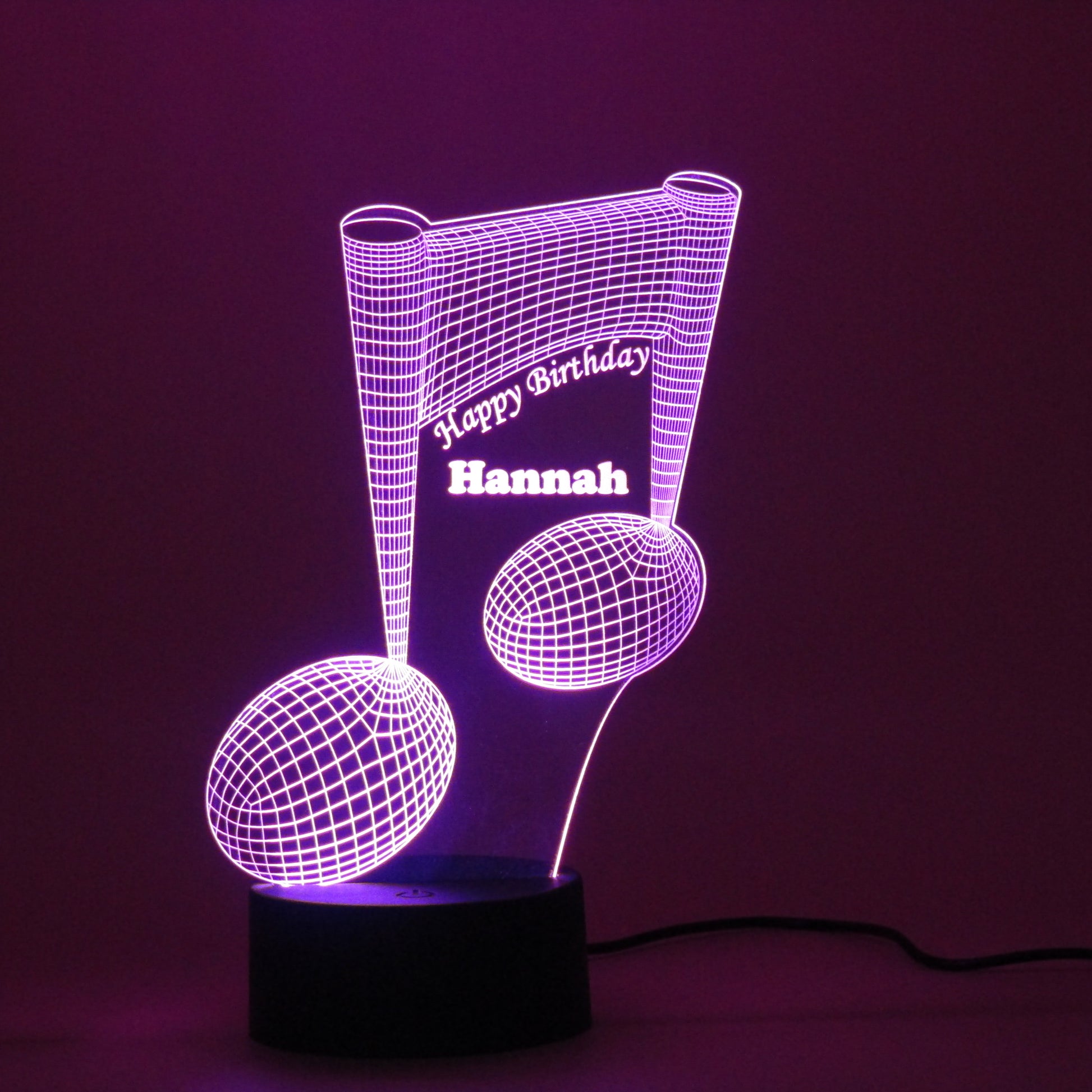 Personalized Music note 3D Night Light