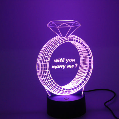 Eengagement ring Night Light