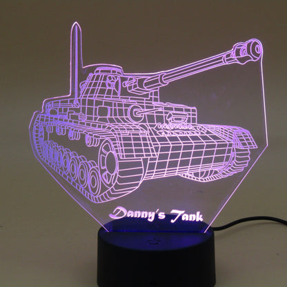 Personalized gifts Military weapon tank Night Light