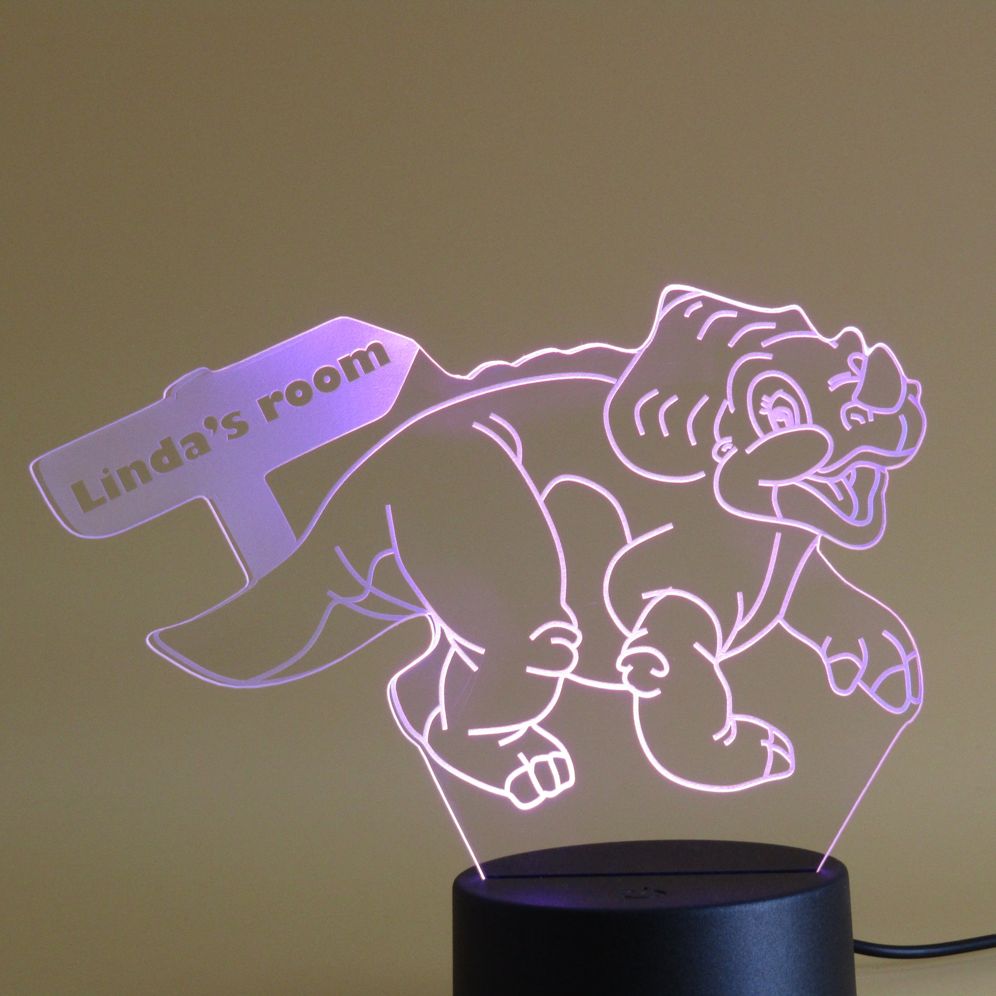 Personalized gifts Dinosaur Cartoon 3D night light