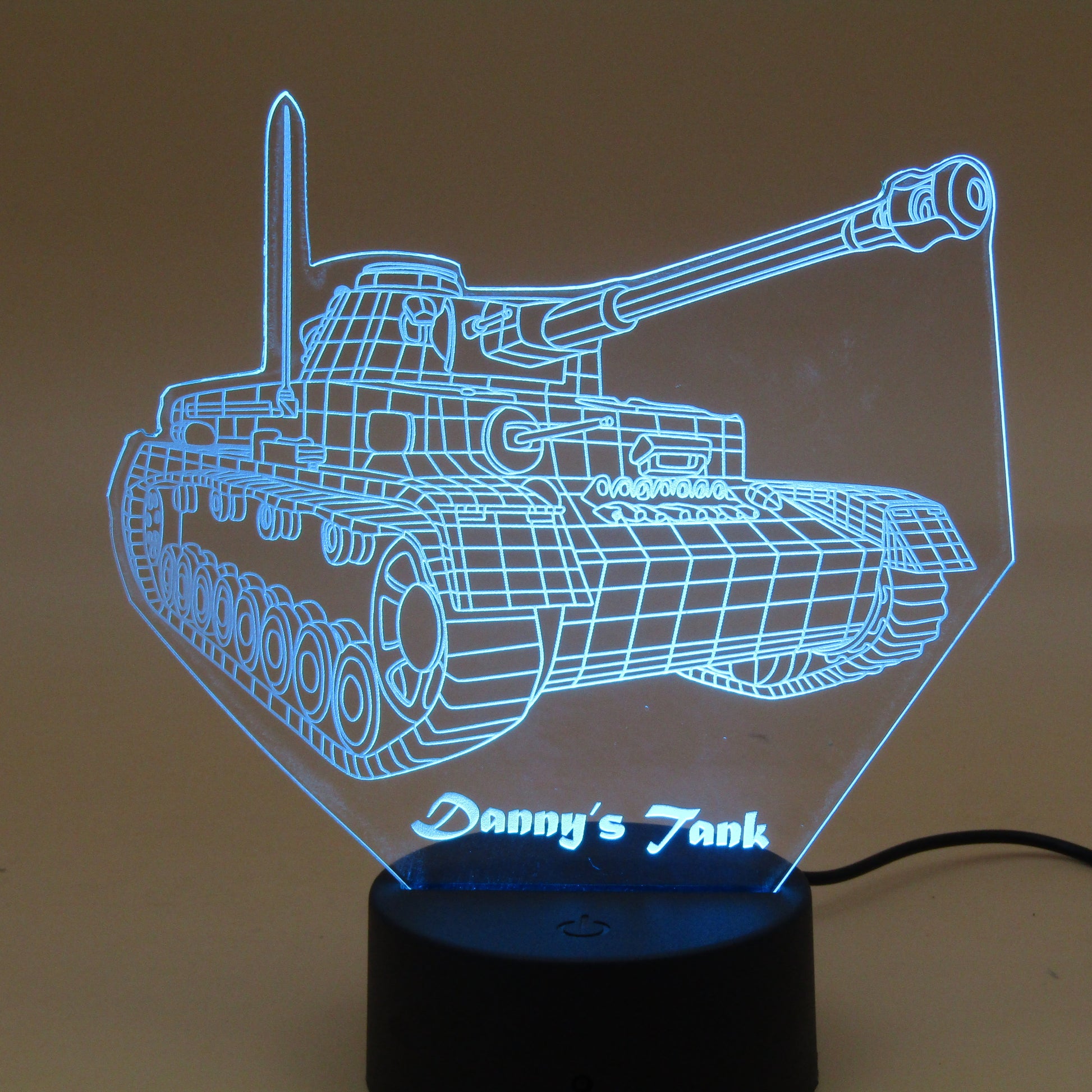 Personalized gifts Military weapon tank Night Light