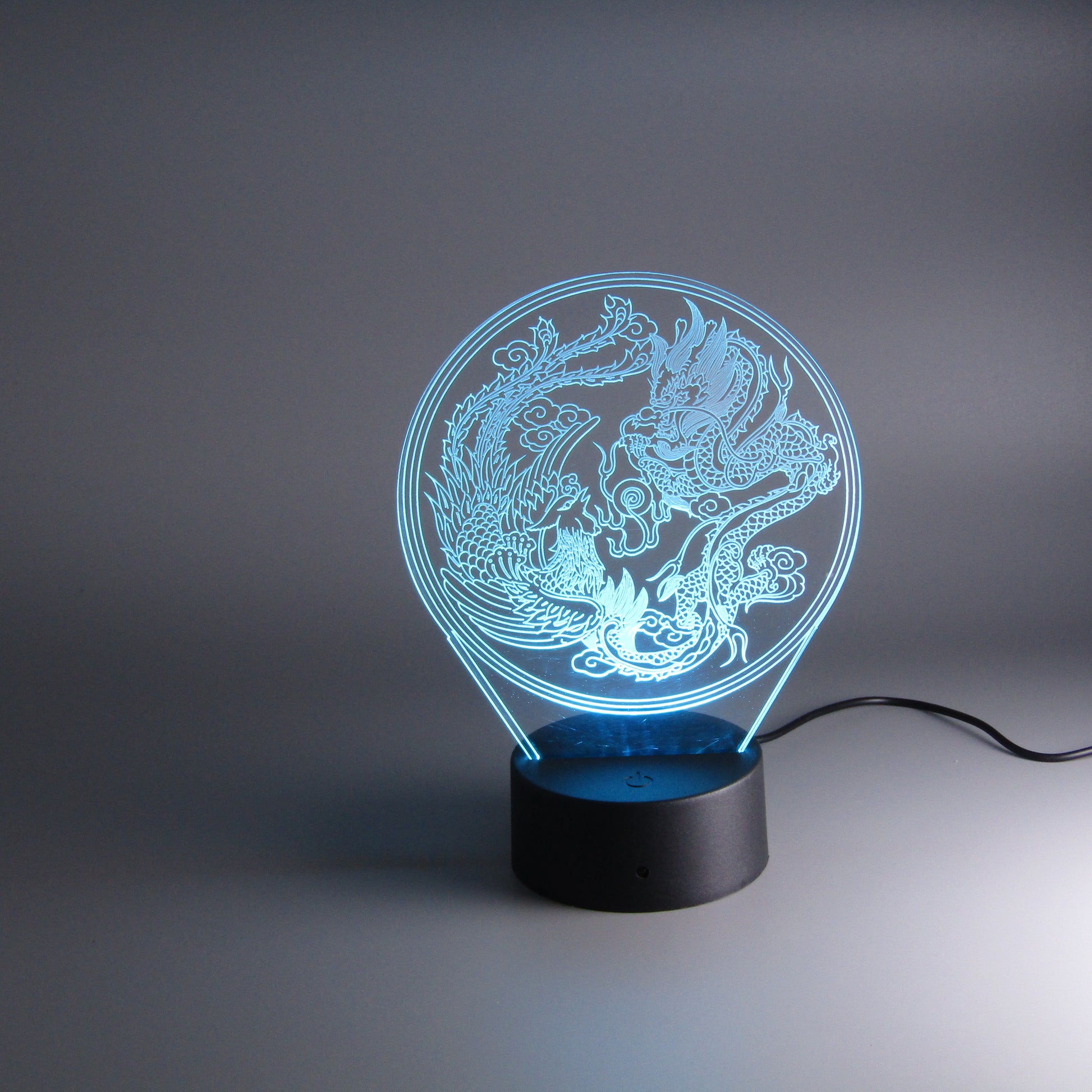 Room decor Dragon Phoenix Night Light