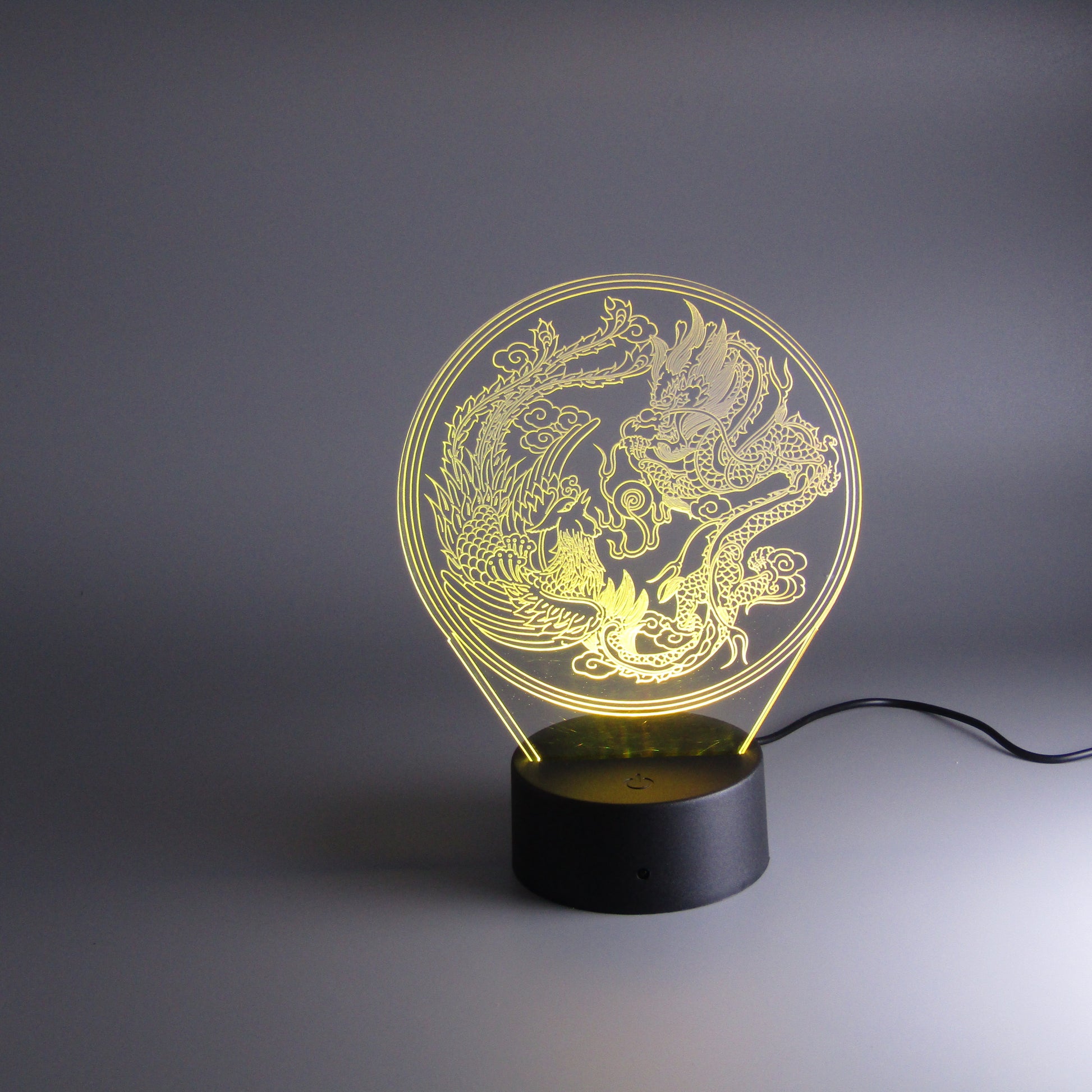 Room decor Dragon Phoenix Night Light