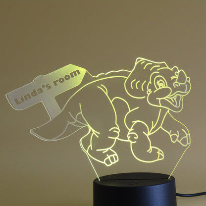 Personalized gifts Dinosaur Cartoon 3D night light