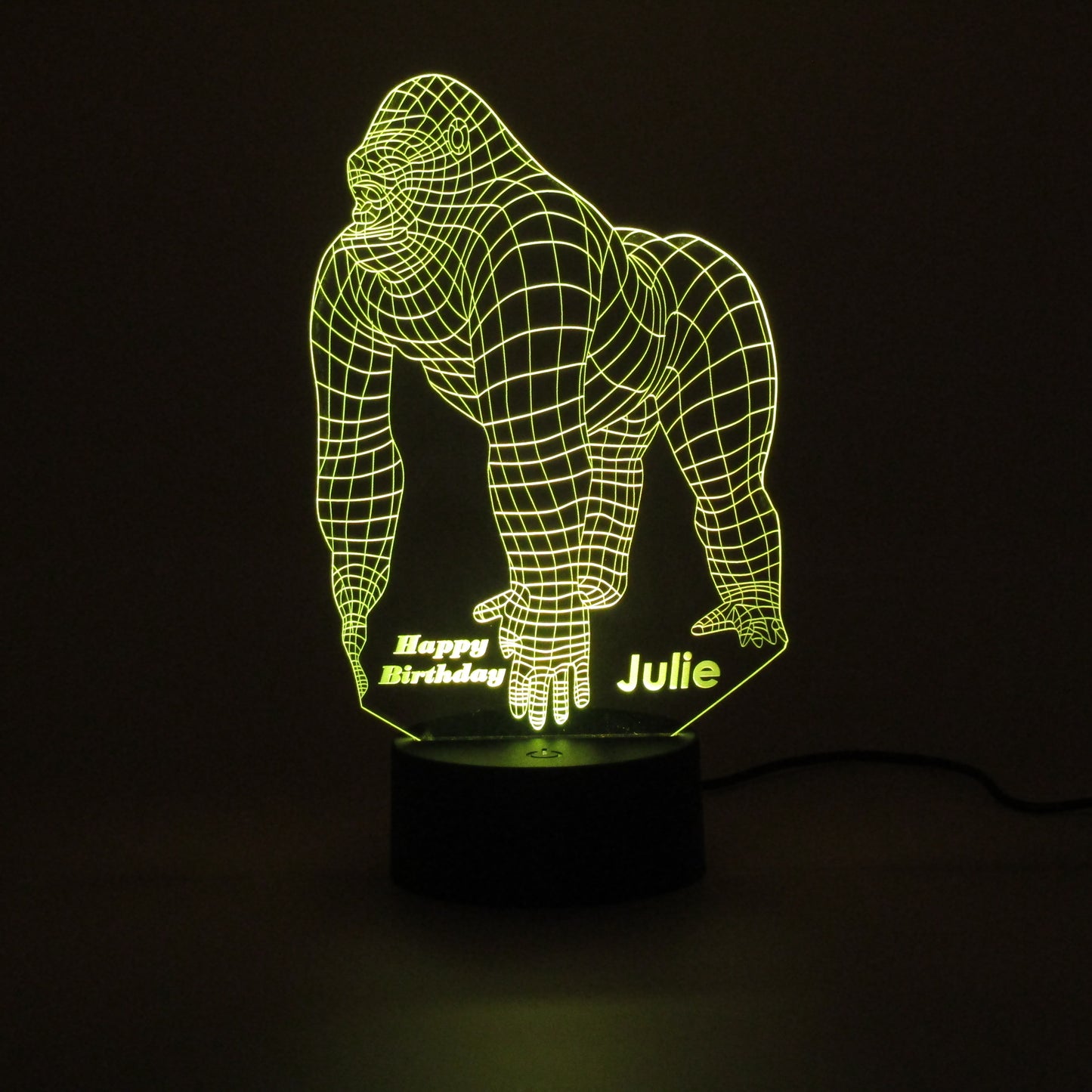 King Kong name glowed 3D Night Light