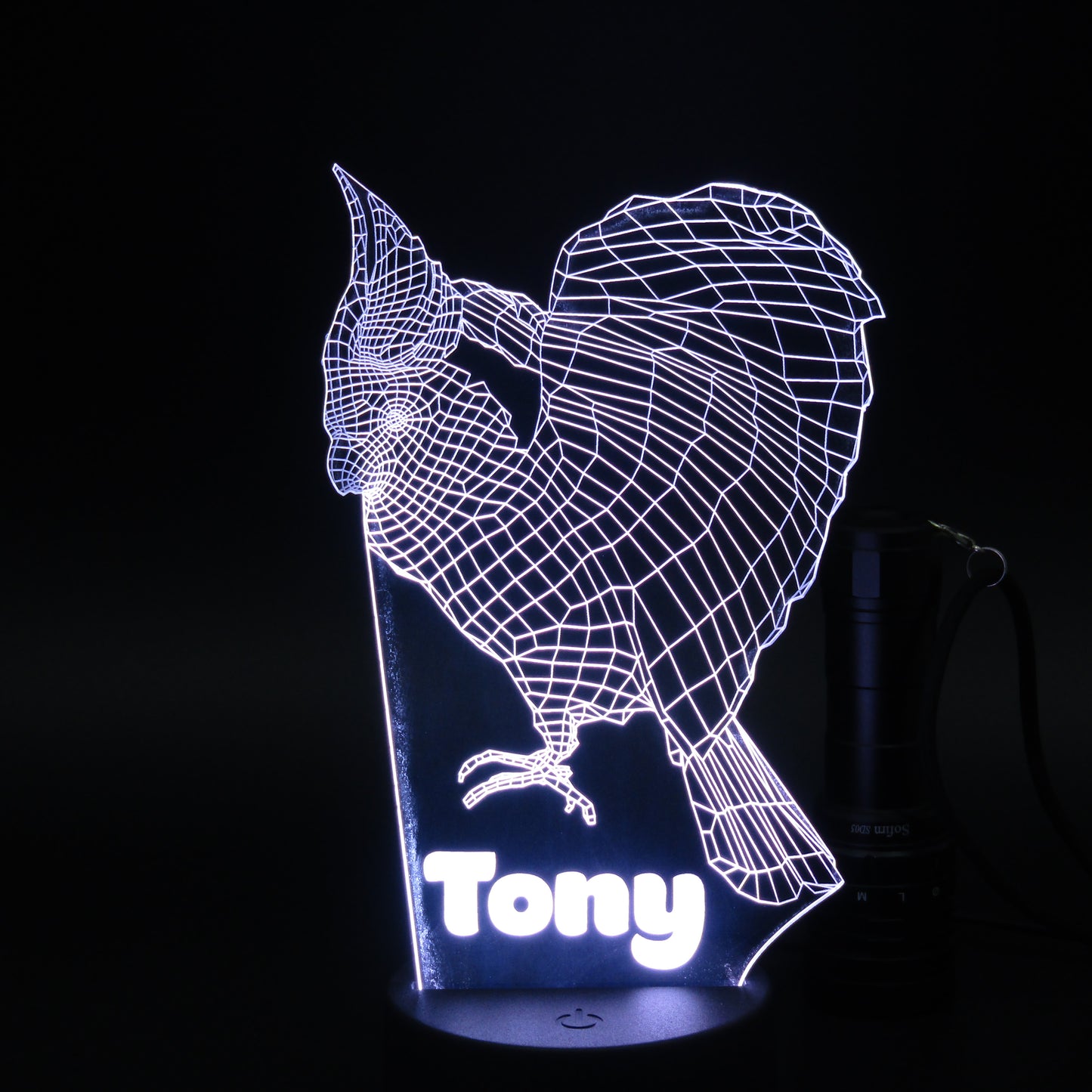 Personalized Rooster 3D night light