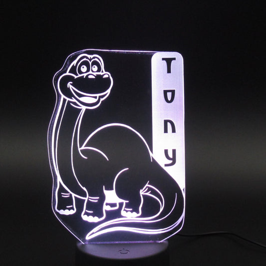 Personalized gifts Dinosaur Cartoon 3D night light