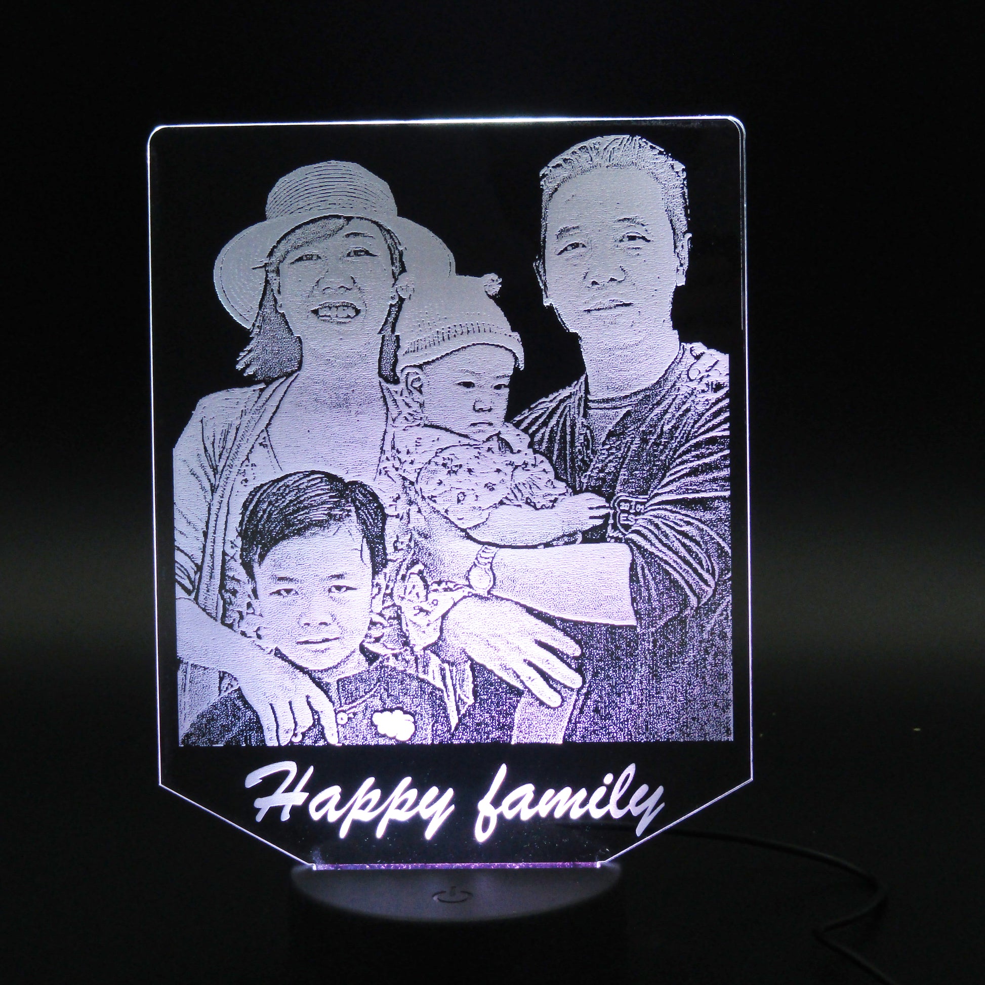 Custom family portrait gifts Night Light